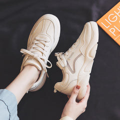 Summer Casual White Sneakers for Women - Trendy Canvas Shoes