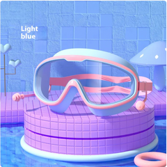 Large Waterproof Anti-Fog Swim Goggles