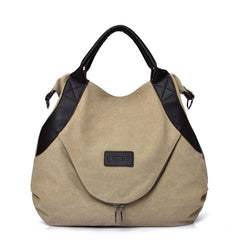 Retro Canvas Shoulder Bag - Simple Tote Bag