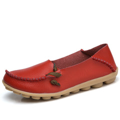 Comfortable Leather Flat Shoes for Women - New Style