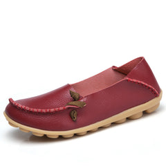 Comfortable Leather Flat Shoes for Women - New Style