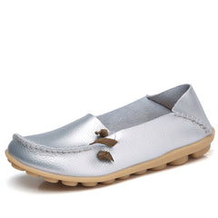 Comfortable Leather Flat Shoes for Women - New Style