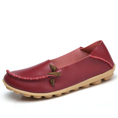 Comfortable Leather Flat Shoes for Women - New Style