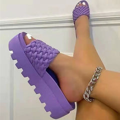 New Large Women’s Sandals with Thick Bottoms
