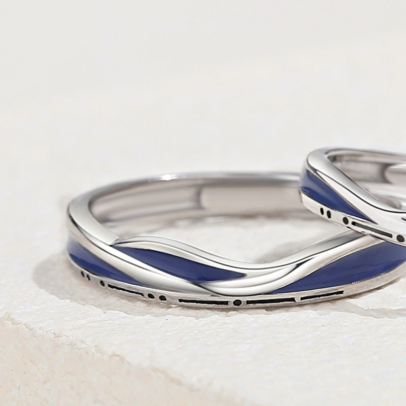 S925 Silver Drop Gel Fashion Ring