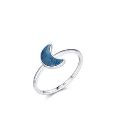 S925 Sterling Silver Blue Dongling Luxury Ring