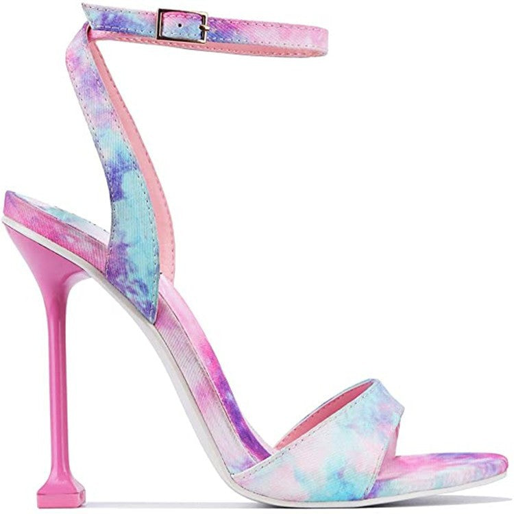 Colored Strappy Sandals for Women
