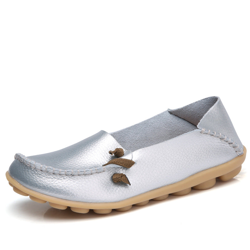 Comfortable Leather Flat Shoes for Women - New Style