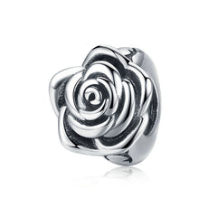 S925 Silver Beads & Rose Bracelet Accessories (In Stock)