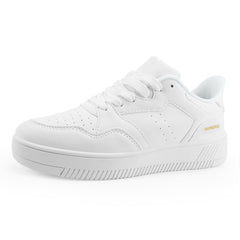 Baymoria White Tennis Shoes Size 8 Fashion Slip On Sneaker Nuveva Breathable Walking Skate Shoes Women Footwear