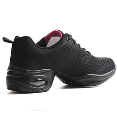 Red Flyknit Jazz Dance Shoes for Adult Women
