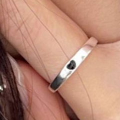 S925 Sterling Silver Love Ring
