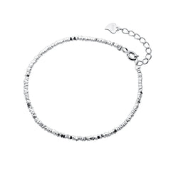 S925 Sterling Silver Simple Irregular Bracelet