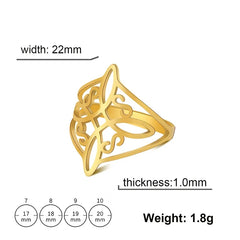 Twisted Infinity Celtic Knot Ring in Stainless Steel