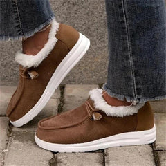 Winter Flat Warm Cotton Shoes for Women (20 Years)