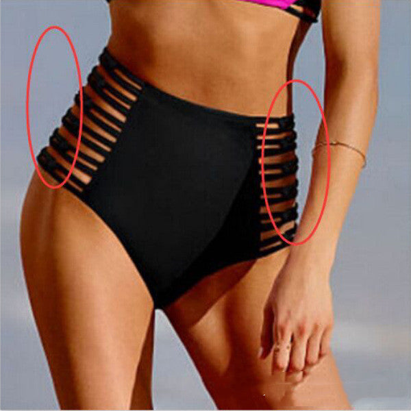 Multi-Rope High-Waisted Bikini Swim Trunks