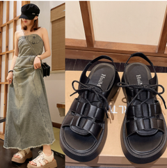 Summer Flat Roman Shoes for Women - Niche Sports Style