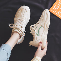Summer Casual White Sneakers for Women - Trendy Canvas Shoes