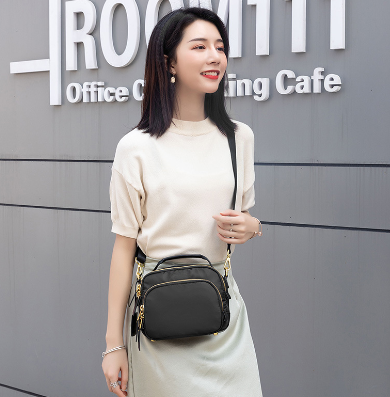 Waterproof Nylon Crossbody Bag, Oxford Shoulder Bag