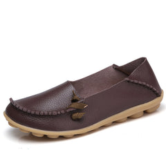 Comfortable Leather Flat Shoes for Women - New Style