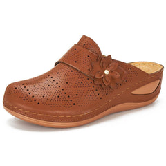Women's Hollow Flower Wedge Sandals