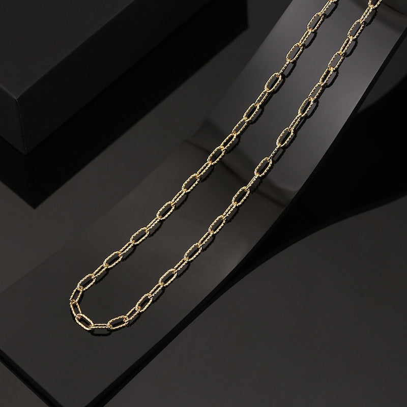 S925 Sterling Silver Threaded Chain Necklace