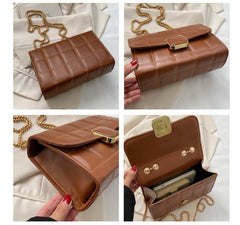 Plaid Chain Bag - Vintage Shoulder Crossbody Bag