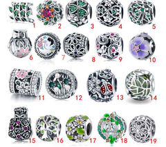 S925 Silver Beads & Rose Bracelet Accessories (In Stock)