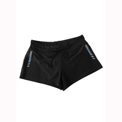 Women's Patterned Lace-up Boxer Swim Trunks