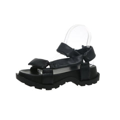 Velcro Sponge Cake Platform Roman Shoes for Women