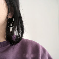 Vintage Cross Stud Earrings and Dangle Earrings