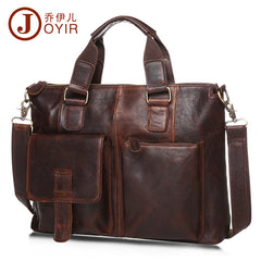 Leather Men's Messenger Bag - Crossbody Shoulder Bag