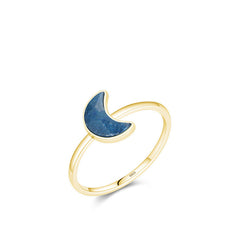 S925 Sterling Silver Blue Dongling Luxury Ring