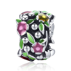 S925 Silver Beads & Rose Bracelet Accessories (In Stock)