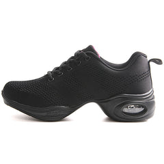 Red Flyknit Jazz Dance Shoes for Adult Women