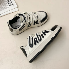 Casual Sports Shoes for Women with Letter Stitching