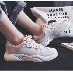 Summer Casual White Sneakers for Women - Trendy Canvas Shoes