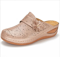 Women's Hollow Flower Wedge Sandals