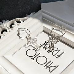 Vintage Cross Stud Earrings and Dangle Earrings
