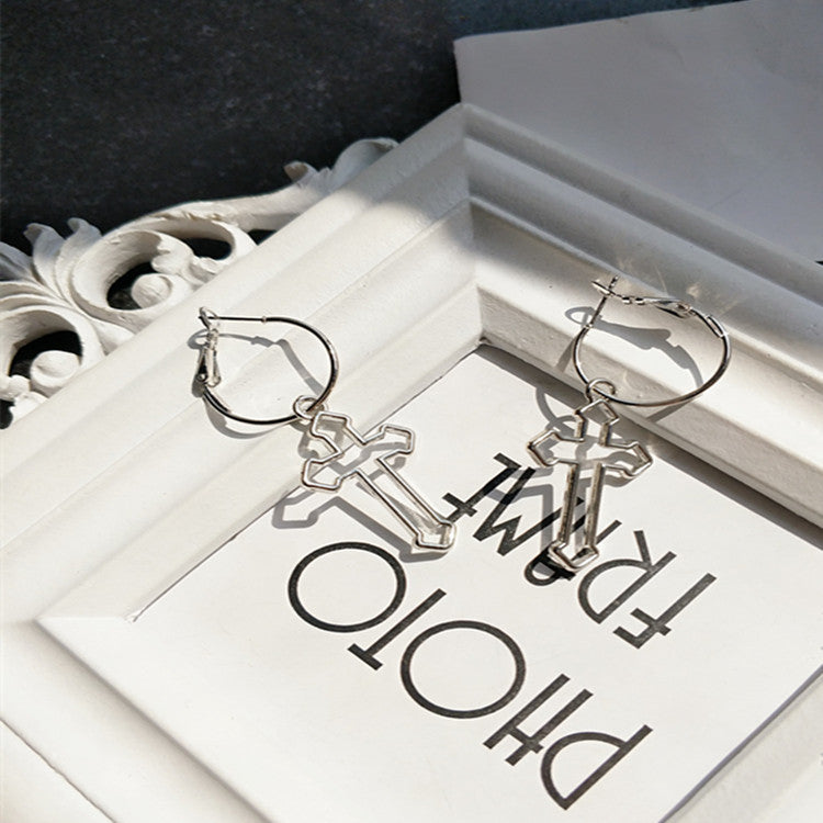 Vintage Cross Stud Earrings and Dangle Earrings