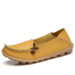 Comfortable Leather Flat Shoes for Women - New Style
