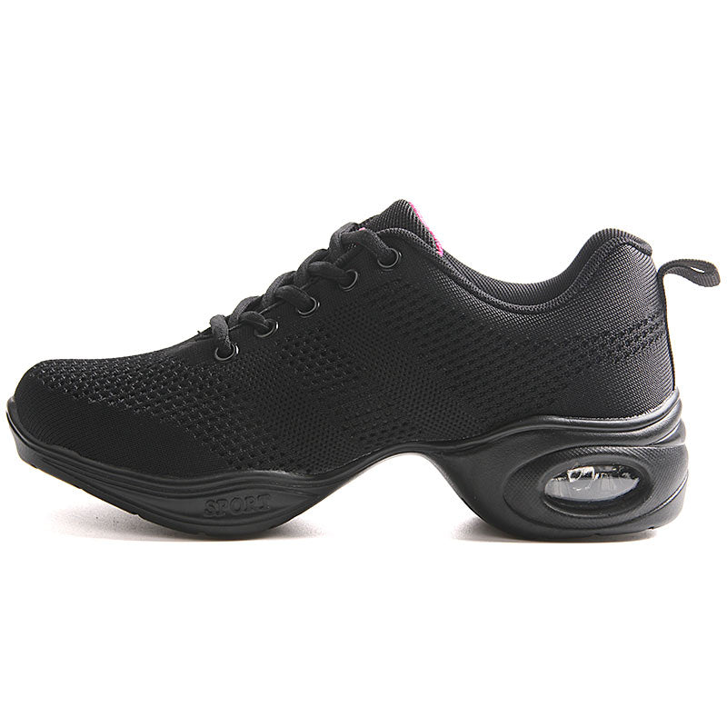Red Flyknit Jazz Dance Shoes for Adult Women