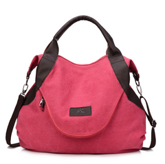Retro Canvas Shoulder Bag - Simple Tote Bag
