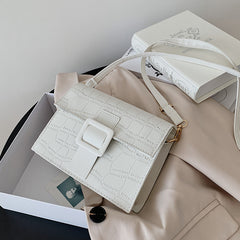 Wide Shoulder Strap One-Shoulder Small Square Bag