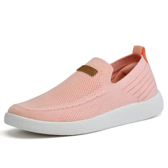 GUOTN Womens Slip Ons Lightweight Comfortable Loafers for Women Casual Deck Shoes Breathable Outdoor Walking Shoes Pink
