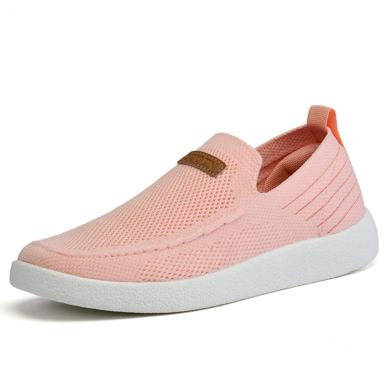GUOTN Womens Slip Ons Lightweight Comfortable Loafers for Women Casual Deck Shoes Breathable Outdoor Walking Shoes Pink