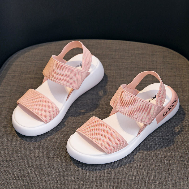 Fashionable Elastic Flat Beach Casual Shoes for Women
