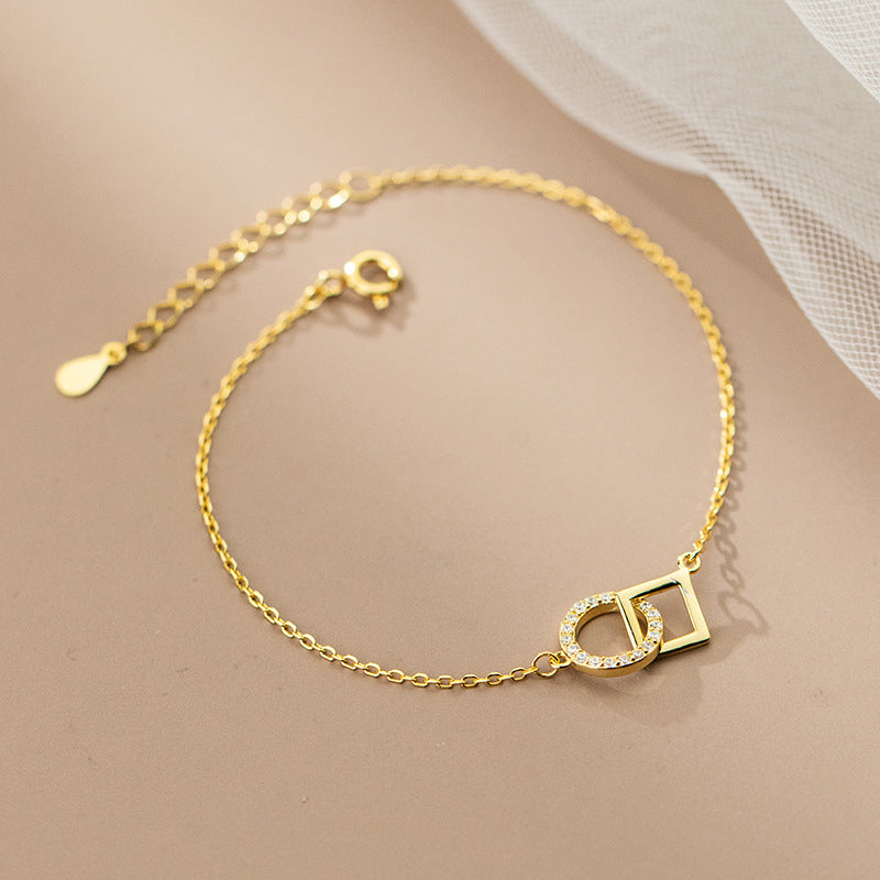 S925 Silver Rhinestone Bracelet for Women