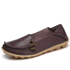 Comfortable Leather Flat Shoes for Women - New Style