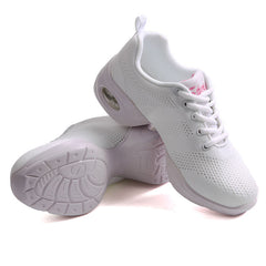 Red Flyknit Jazz Dance Shoes for Adult Women